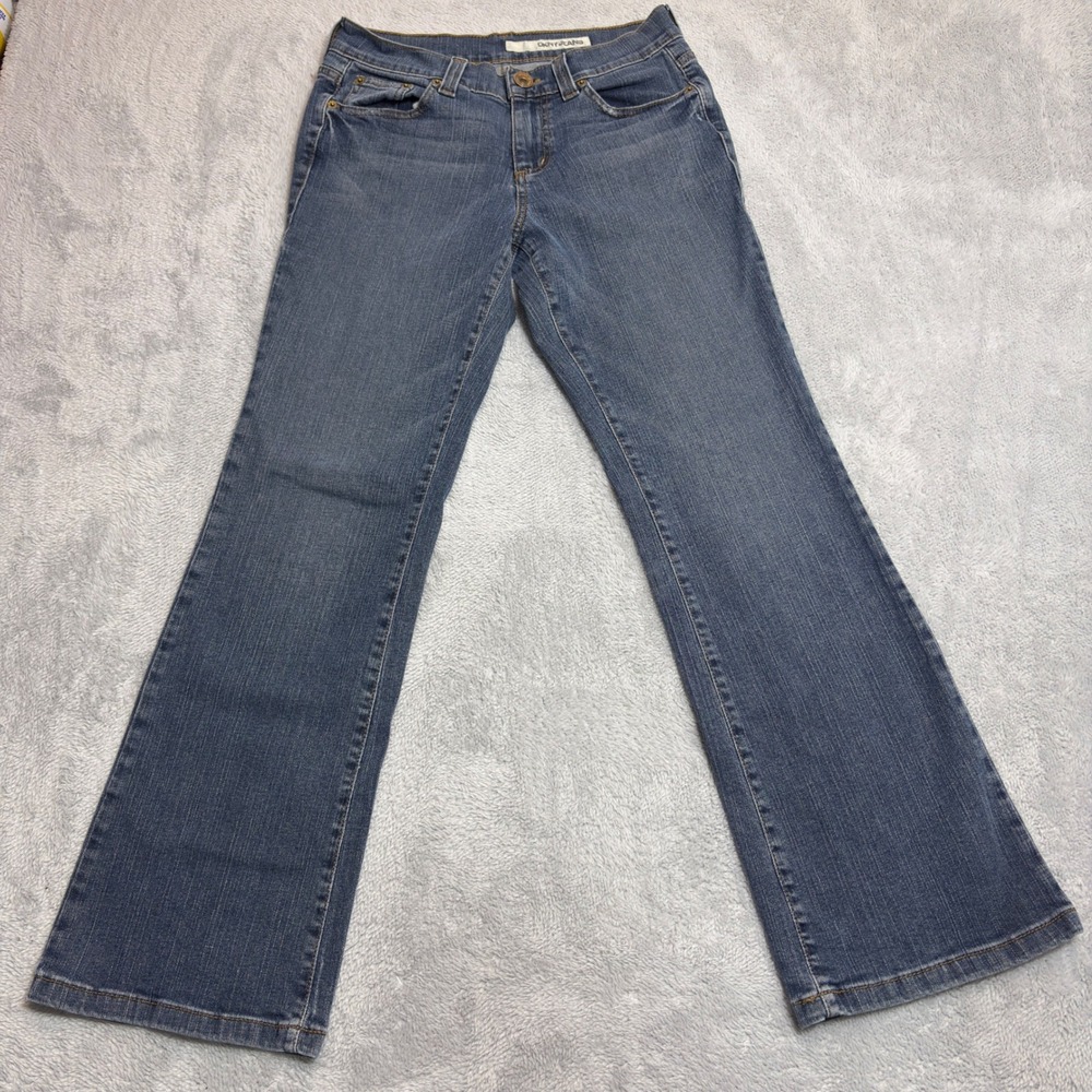 DKNY Jeans Soho Bootcut Women 6S Blue Medium Wash Stretch Denim Regular Fit Y2K